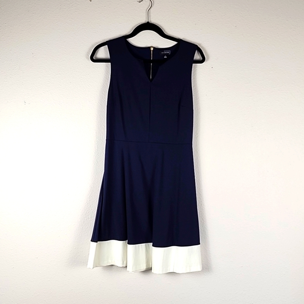 The Limited Navy and White Sleeveless Dress Size Small